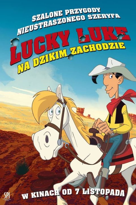 Plakat Lucky Luke na Dzikim Zachodzie