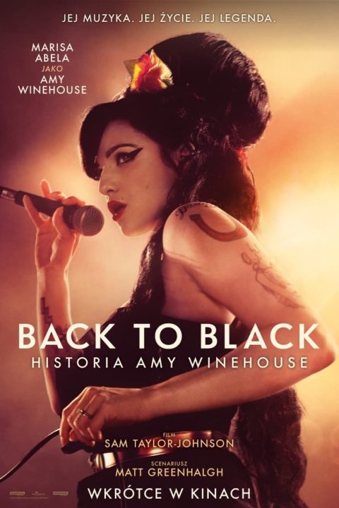 Plakat Back to Black. Historia Amy Winehouse