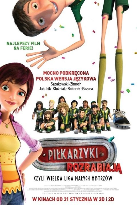 Plakat Piłkarzyki rozrabiają